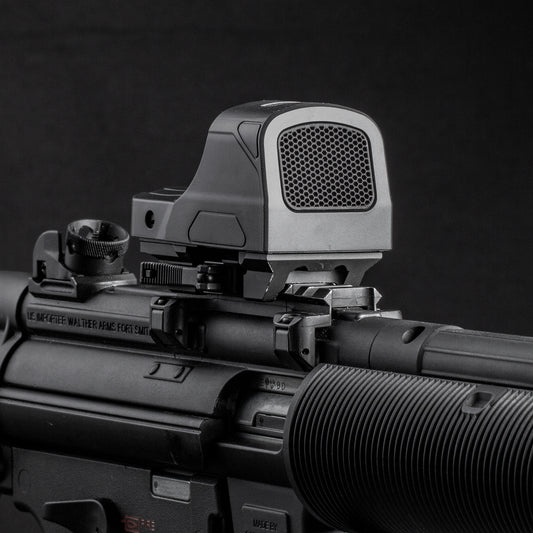 Black Optic Scope Cover with GlareGard Killflash Lens Installed for Holosun® 510C