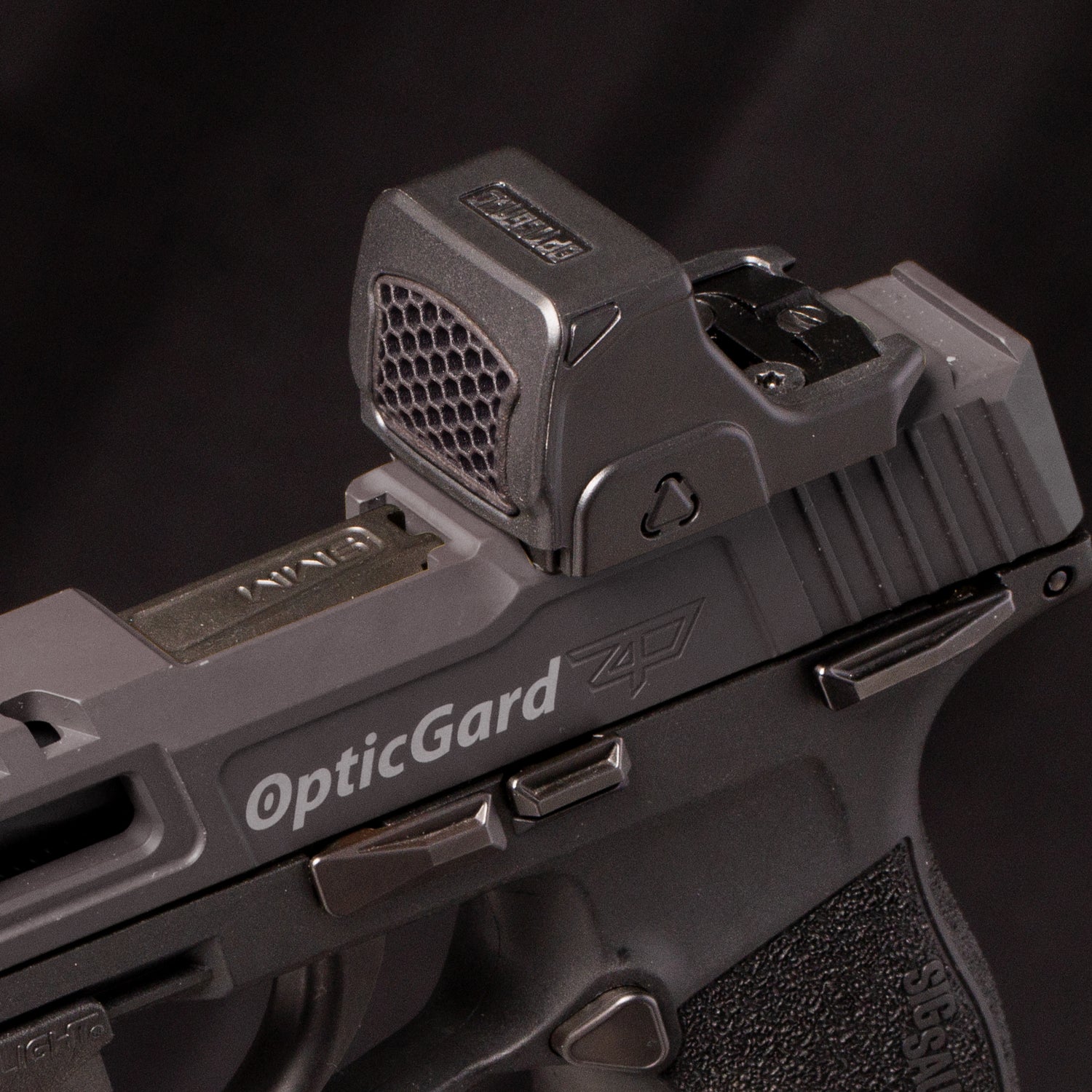 Black Optic Scope Cover with GlareGard Killflash Lens Installed for Vortex® Defender CCW [ads-hide]