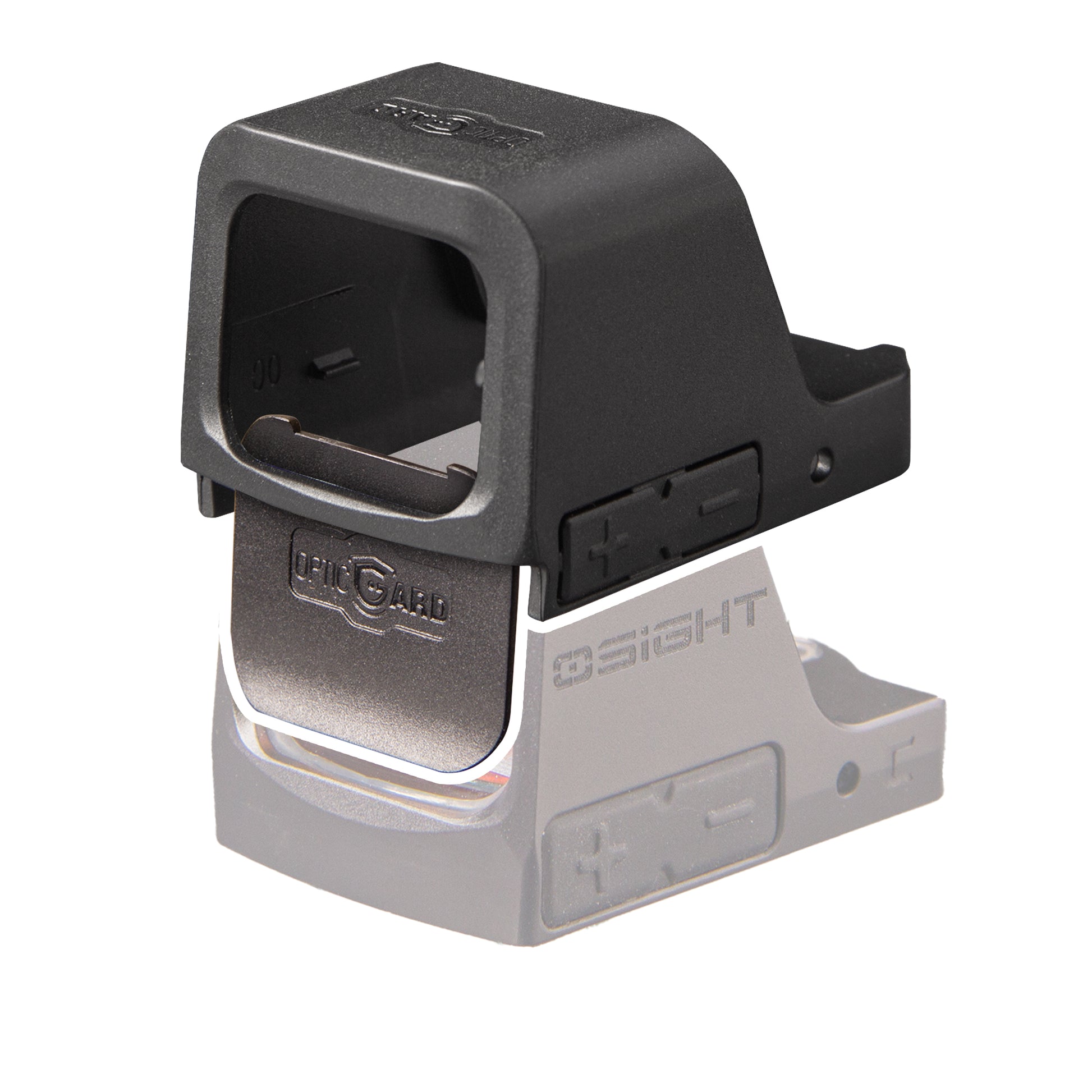 A black OpticGard Cover for Osight C shown against a plain white background.