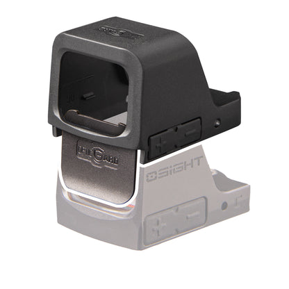 A black OpticGard Cover for Osight C shown against a plain white background.