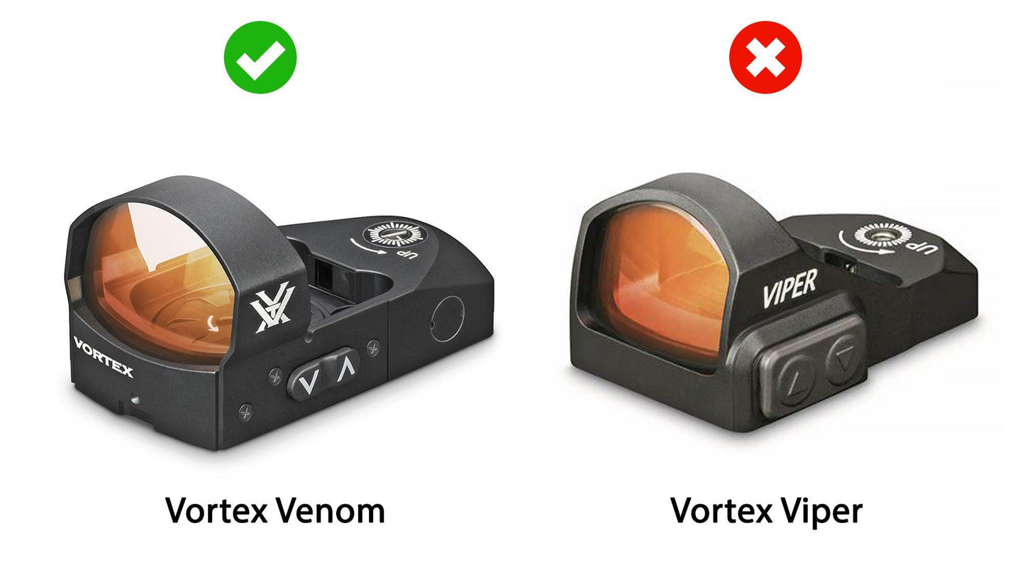 Vortex Venom fitment comparison to Vortex Viper - OpticGard