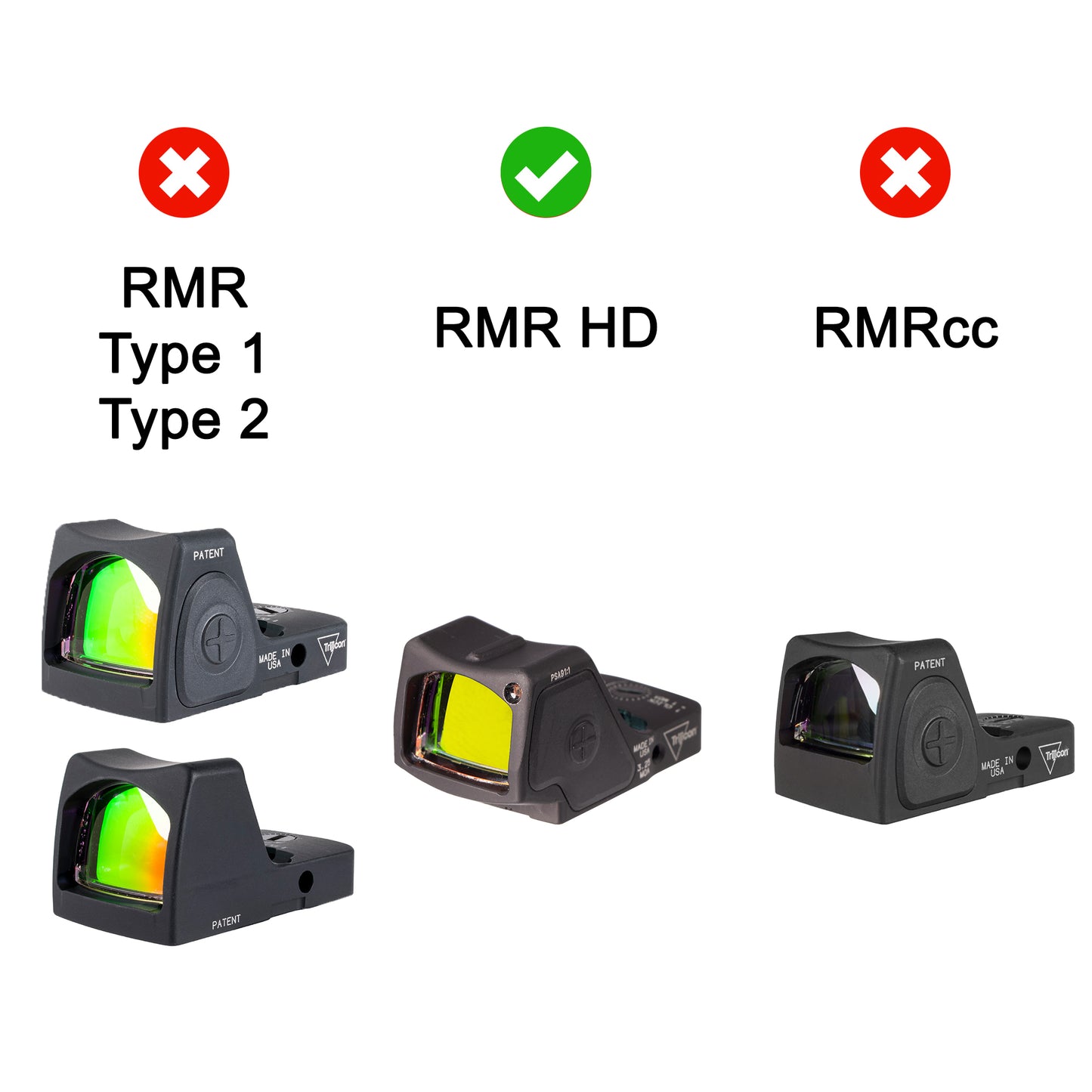 GlareGard® Anti-Reflective Lens for Trijicon® RMR HD