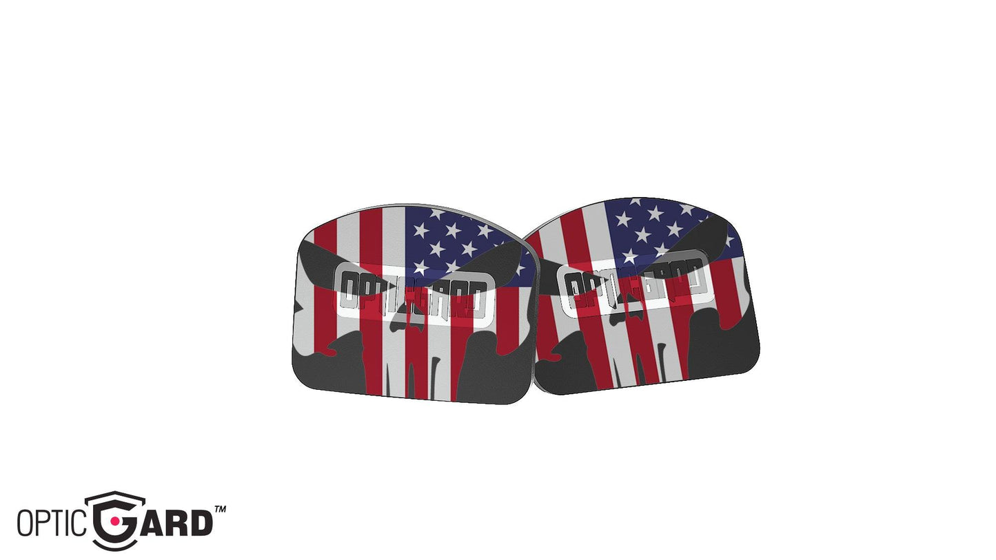 Trijicon® RMRcc US Flag Skull Lens Cap Cover by OpticGard