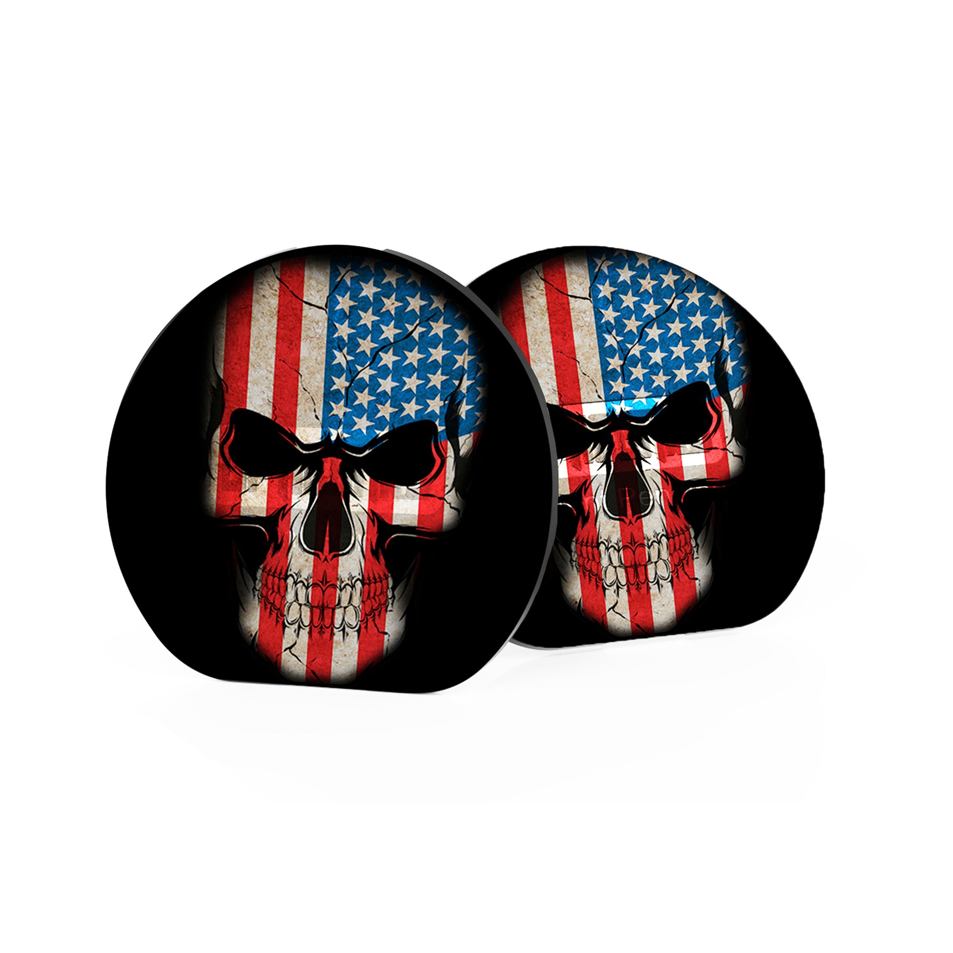 Trijicon SRO US Flag Skull Lens Caps by OpticGard